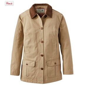 LL Bean Women's Adirondack Barn Coat, Flannel-Lined size small regular